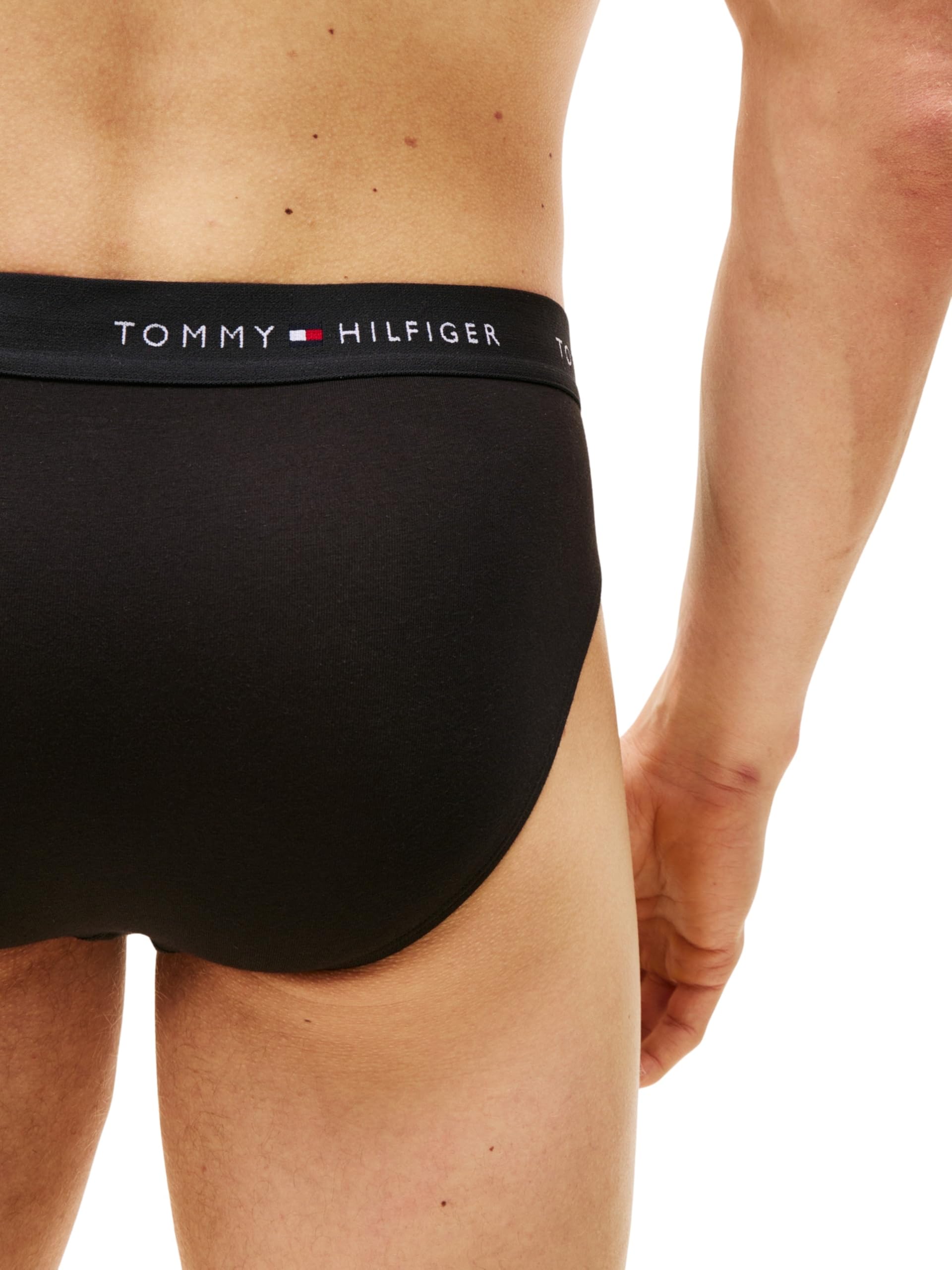 Tommy Hilfiger Majtki męskie, Czerwony (Blk/Blk/Blk), L