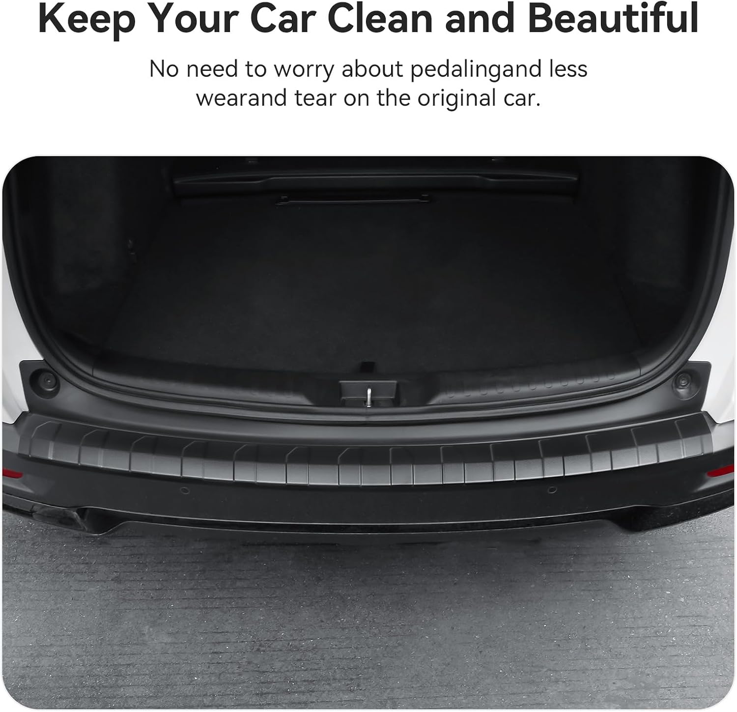 Exterior Rear Bumper Protector Compatible with Honda CRV 2022 2021 2020 2019 2018 2017 Hybrid (Include HEV) Accessories ABS Material Rear Bumper Guard Trunk Sill Protector (Black)