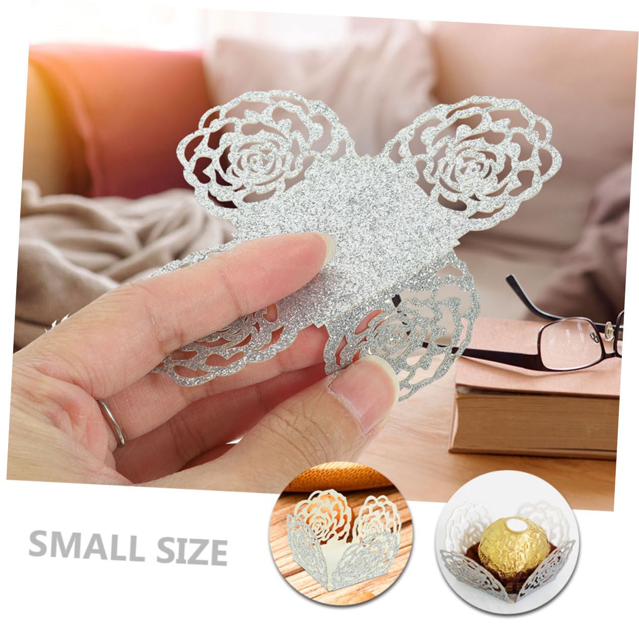100piezas Envoltorios Papel Moldes Forros Moldes Vajilla Dulces Decorativos Fiestas