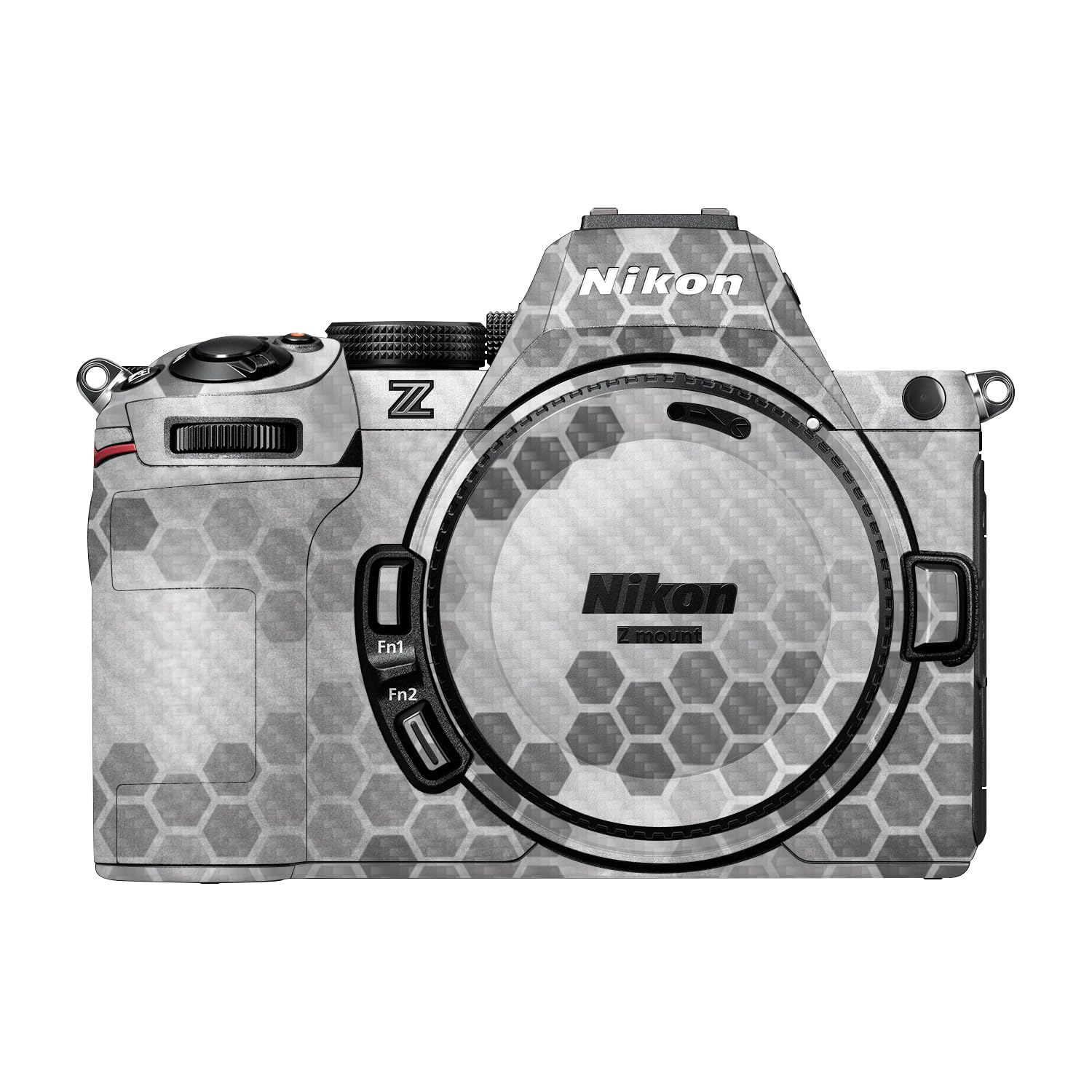 Carbon Fiber Camera Skin Compatible with Nikon Z5 II (2025) - Camo Hexadots - Premium 3M Vinyl Protective Wrap Decal Cover - Easy to Apply | Crafted in the USA by MightySkins