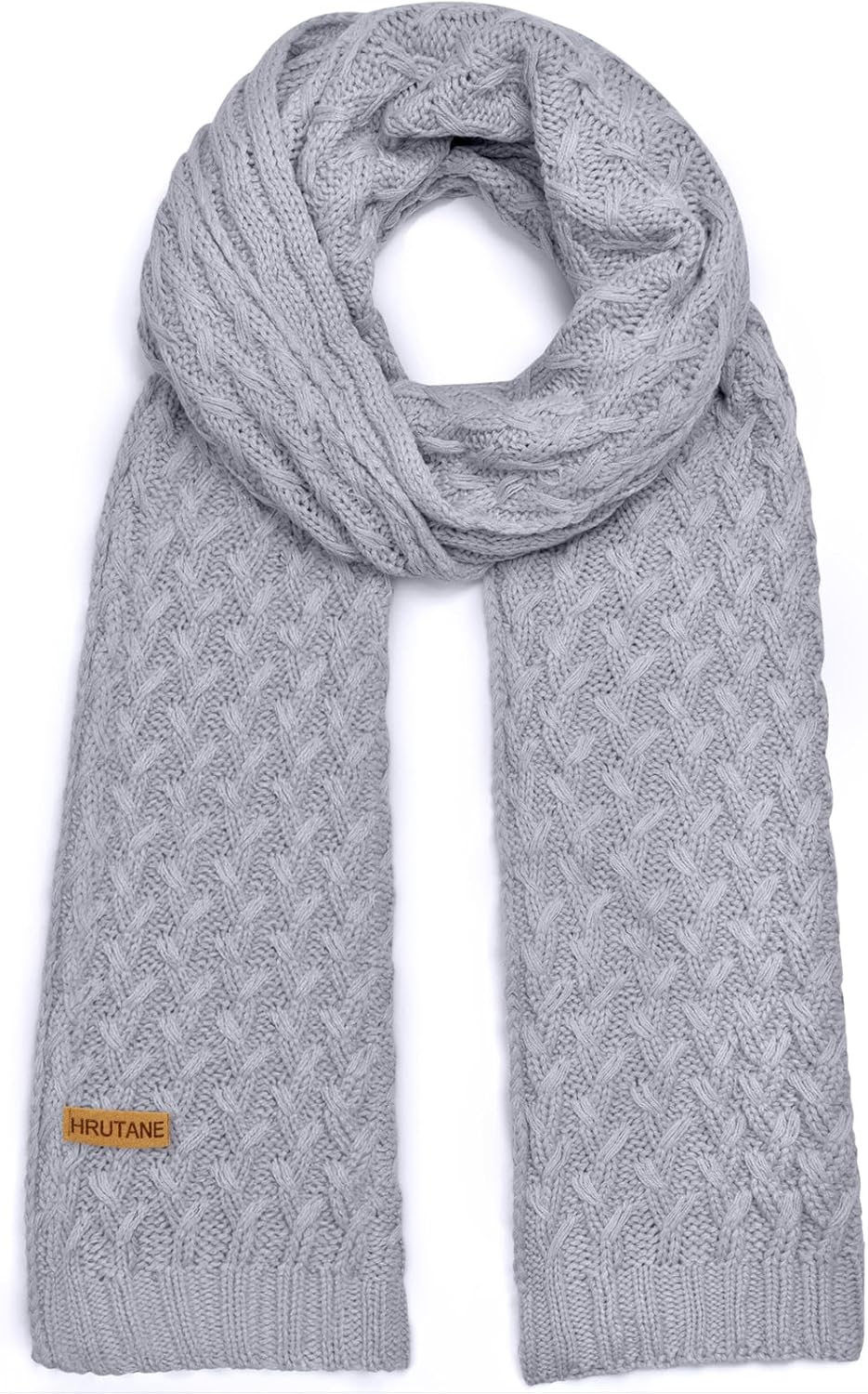 Winter Scarf for Women, Chunky Ribbed Knit Soft Long Wrap Cold Weather Stocking Stuffers Thick Warm Large Scarves - Image 2