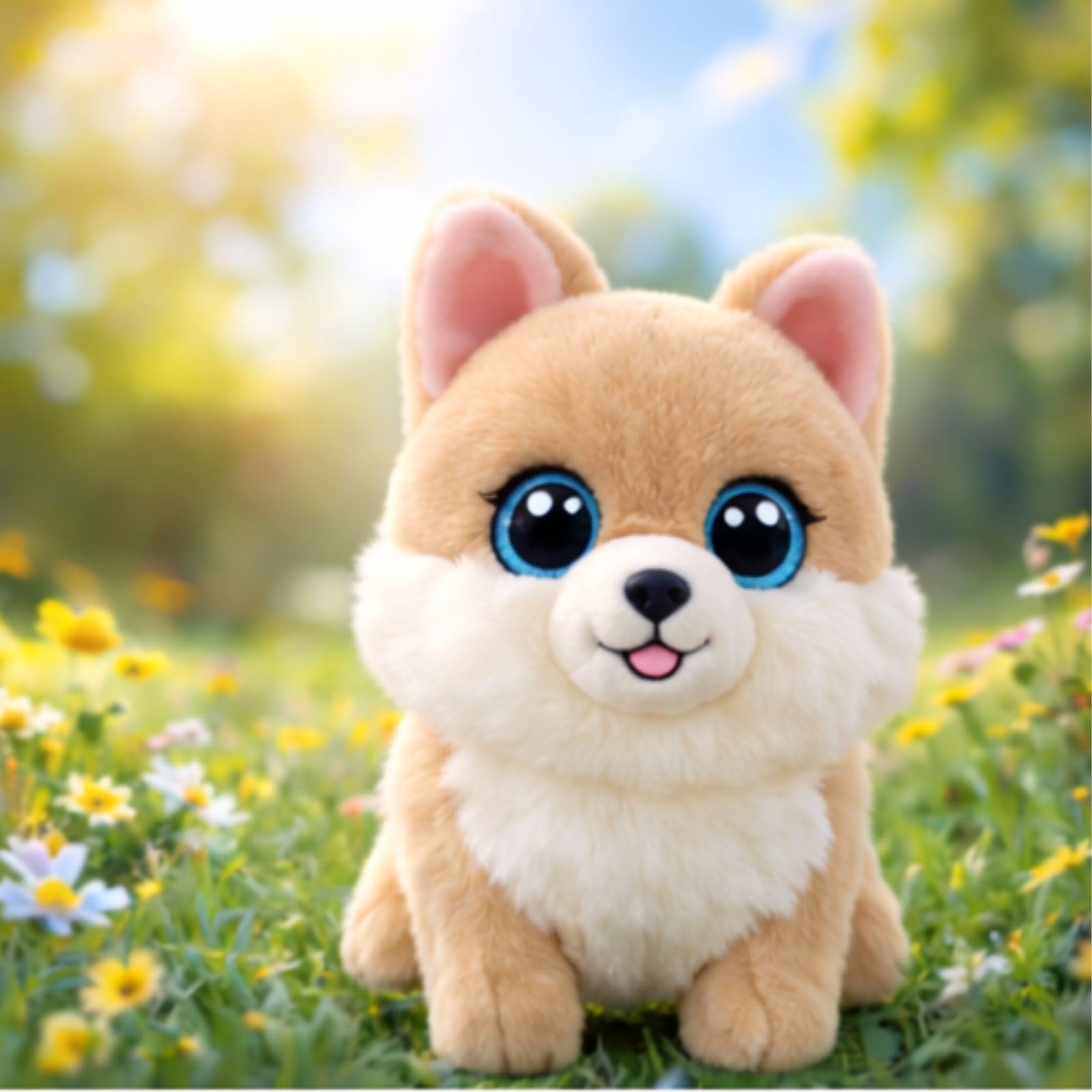 Ty Beanie Boo – Peluche Sissy Le Chien 15 Cm – Yeux Pailletés, Fourrure Douce – Collection Dès 3 Ans