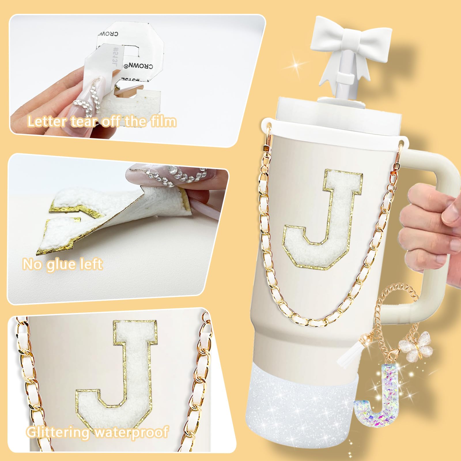 DIYBravo 6 Feuilles Autocollants De Lettre De Nombres D'Alphabet En