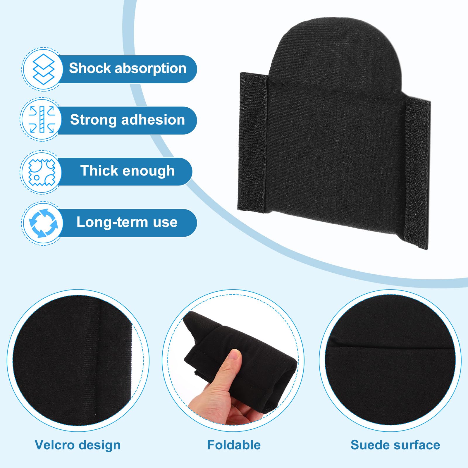 PATIKIL Divisor de Bolsa de Cámara, 4Pcs 16,5cm x 16cm x 1,4cm Almohadilla Separadora A Prueba de Golpes para Bolsa de Cámara Protectora de Lentes para Cámara Organizadora Universal, Negro