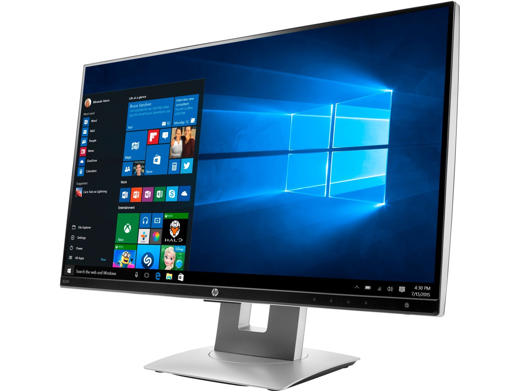 タッチ対応HP E230t EliteDisplay 23インチモニター HP EliteDisplay 23インチワイドタッチモニターE230t 製品詳細