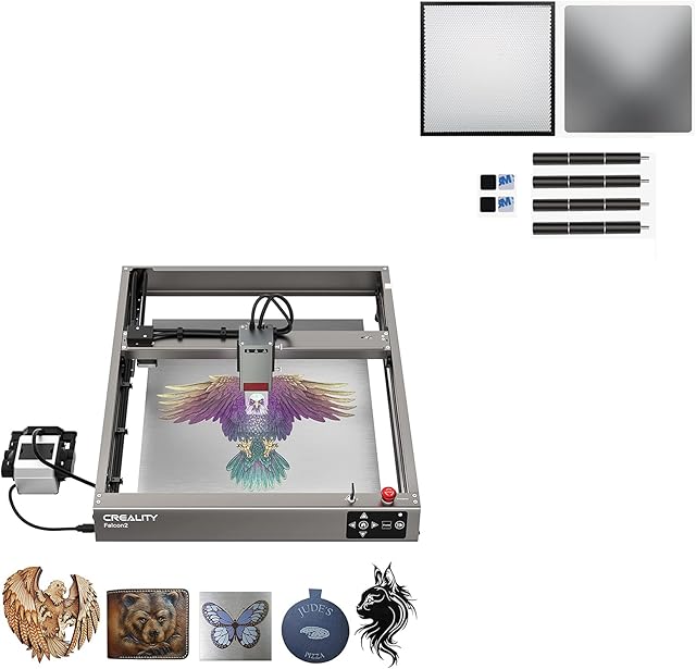 Creality Laser Engraver 22W Output, bundle with Creality Honeycomb Cutting Table for Laser Engravers