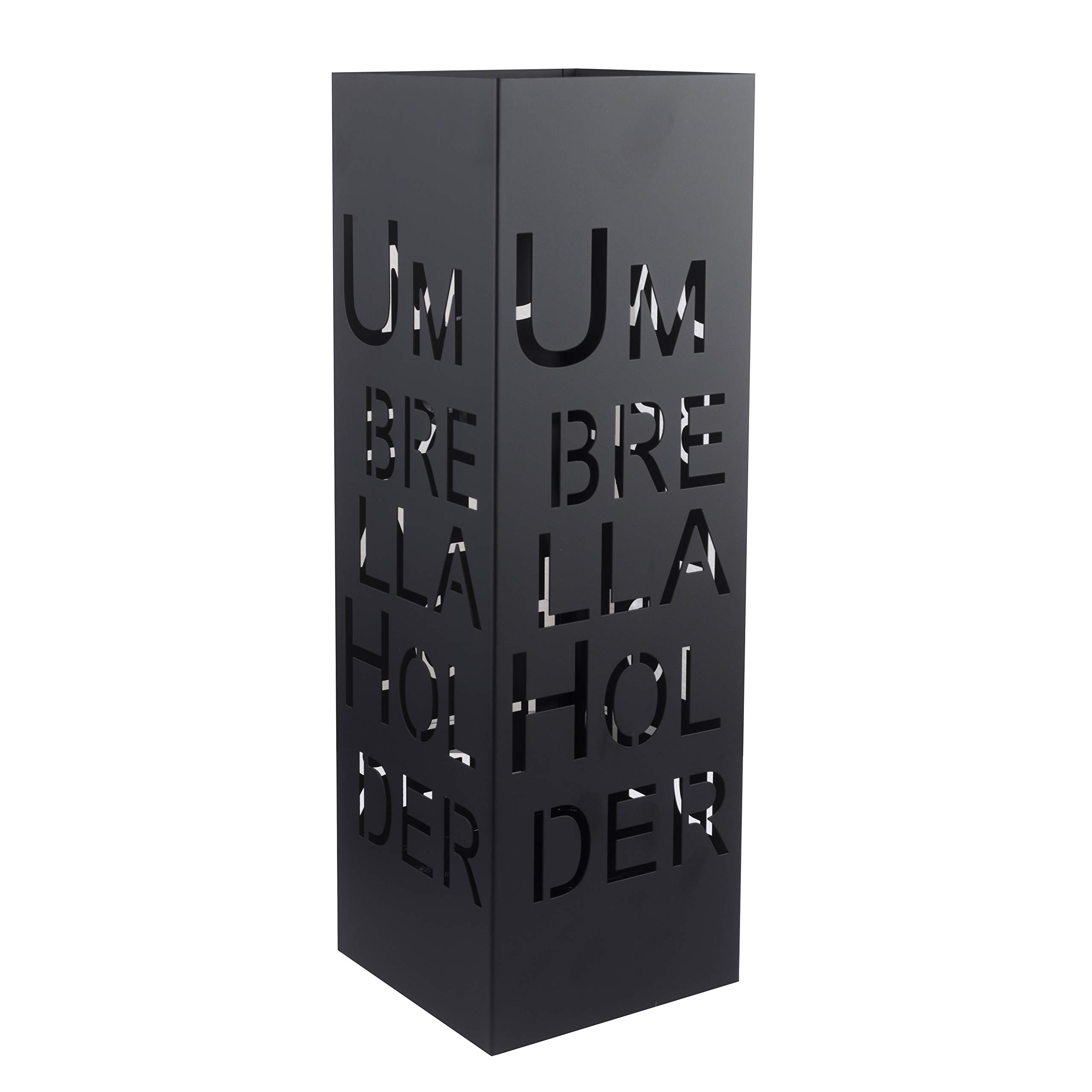 Baroni Home Portaombrelli Moderno in Metallo Nero 49 cm