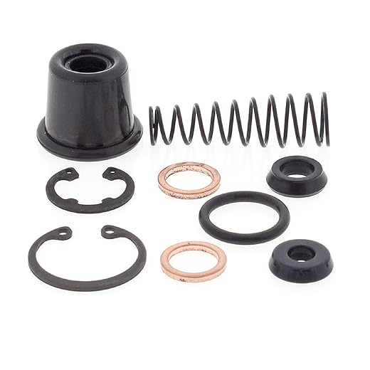 All Balls Racing Master Cylinder Rebuild Kit-Rear Compatible With/Replacement For Honda Cr125R 87-01, Cr250R 18-1007