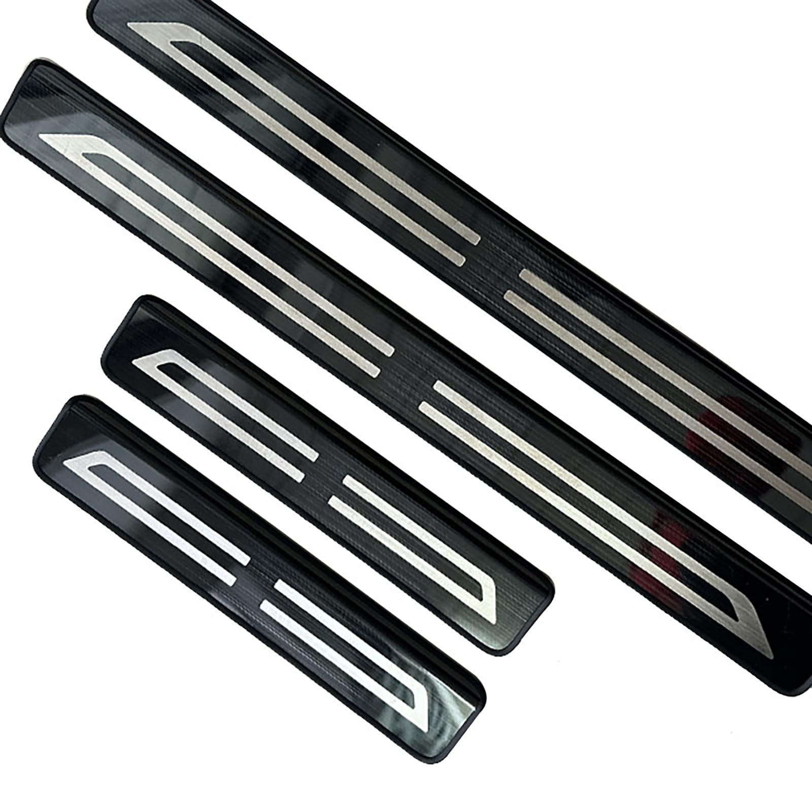 Stainless Steel Door Sill Protector for Jeep Compass 2006-2021 2022 2023 2024 2025 MK MP, Anti-Scratch Scuff Plate Guards, Car Door Step Entry Cover Trim, Decorative Threshold Pedals, 4Pcs Set