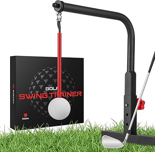 Entrenador de swing de golf – Ayuda de entrenamiento de swing de golf duradera para práctica de golf – Accesorios de golf para niños y jóvenes con