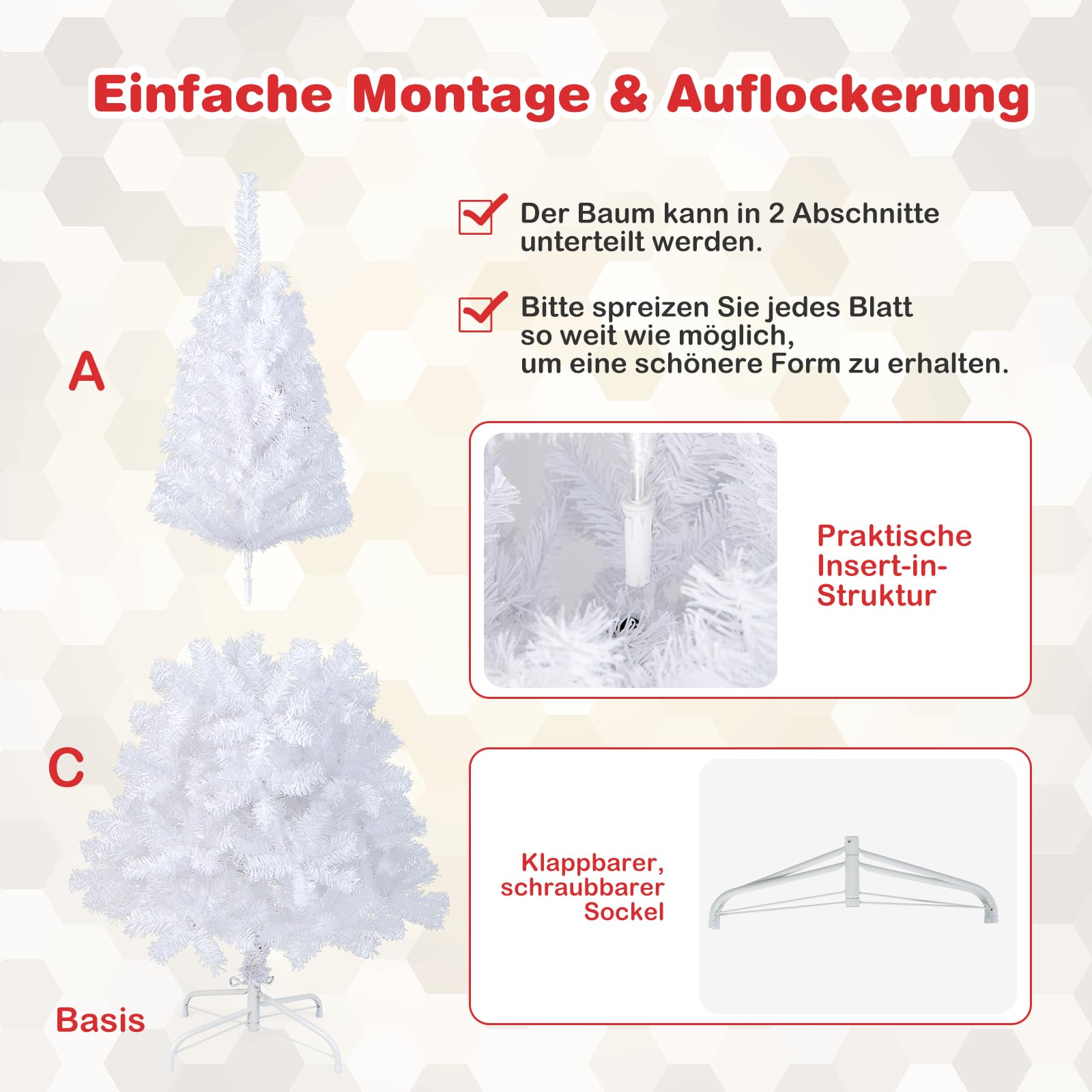 vidaXL Pop-up Kerstboom Zilver - 180 cm - Lichtgewicht en Opvouwbaar