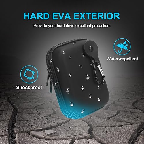 Miniatura 4 de Lacdo Estuche de transporte de disco duro para Toshiba Canvio BasicsCanvio FlexAdvanceGaming Disco duro externo portátil 1TB 2TB 3TB 4TB 2.5