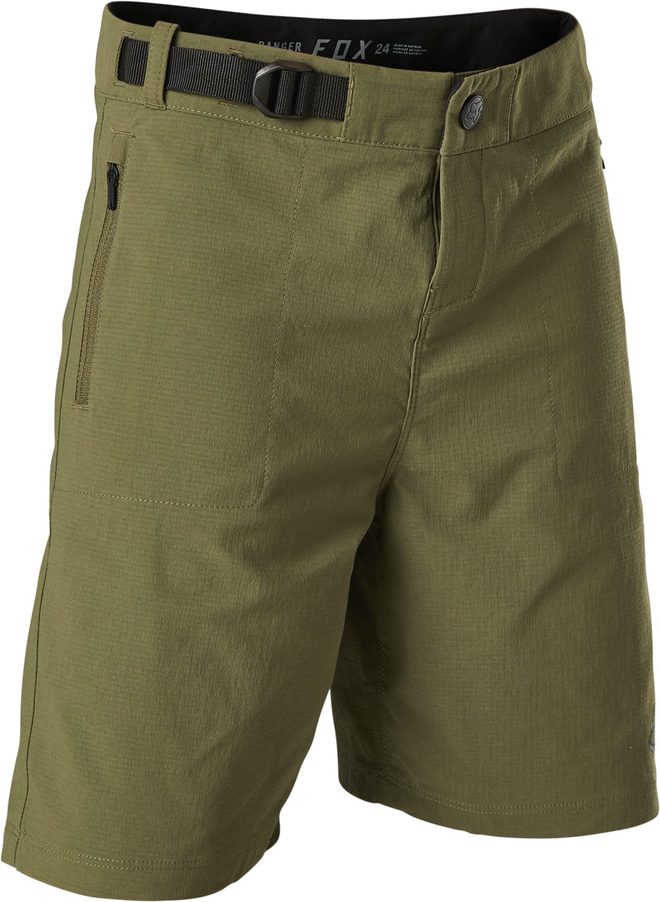 Fox Racing PANTALÓN CORTO JUVENIL RANGER CON FORRO, Verde, 26