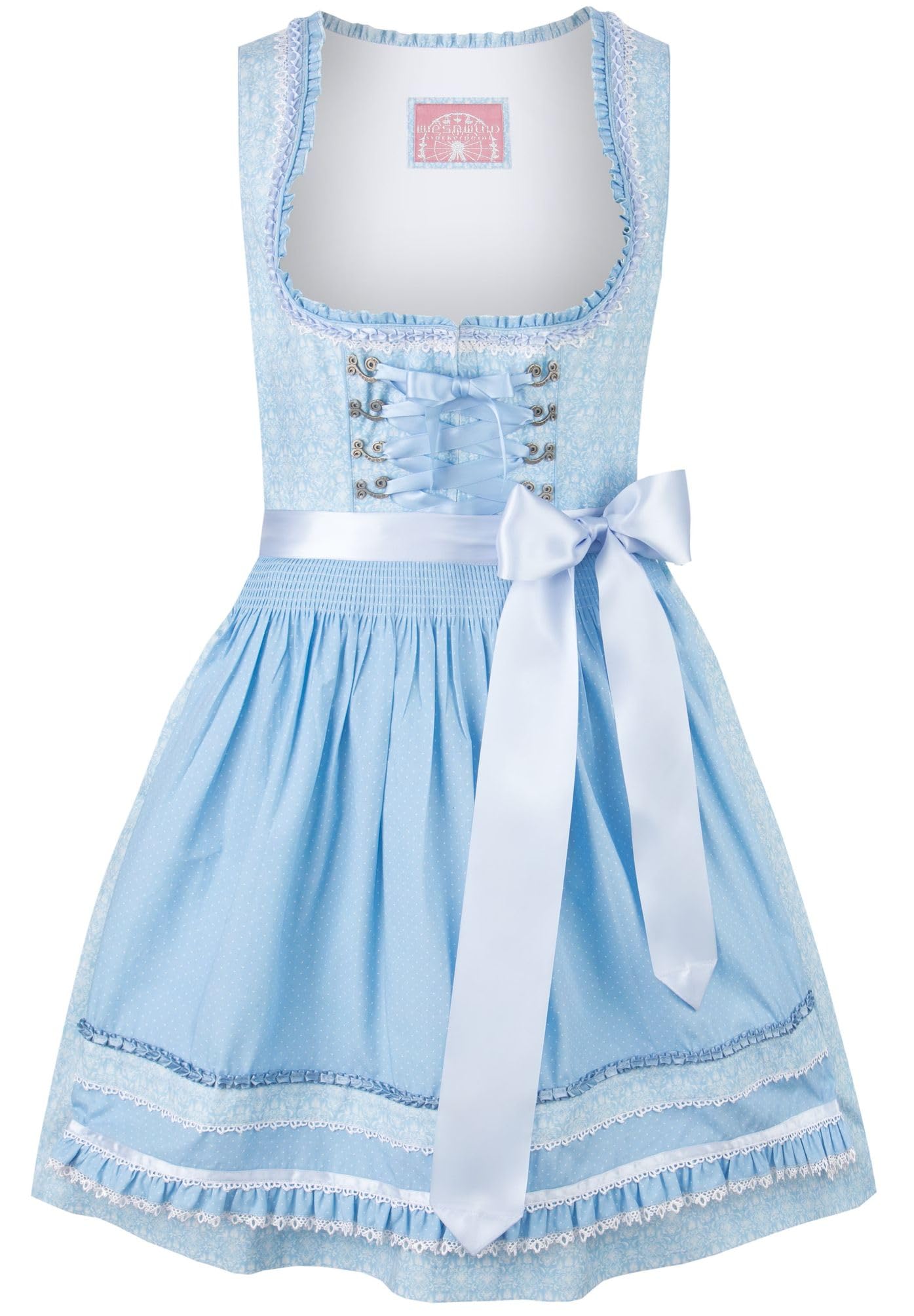 Stockerpoint Women's Dirndl Kim Special Occasion Dress, lightblue, 36