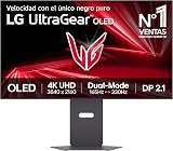 LG UltraGear OLED 32GX870A Monitor Gaming 32" UHD 4K 240Hz / FHD 480Hz, 0,03ms (GtG), G-Sync Compatible, AMD FreeSync, VRR, Speaker 14W, HDR True Black 400, USB-C, HDMI 2.1, DP 2.1, Hub USB, Nero - 1