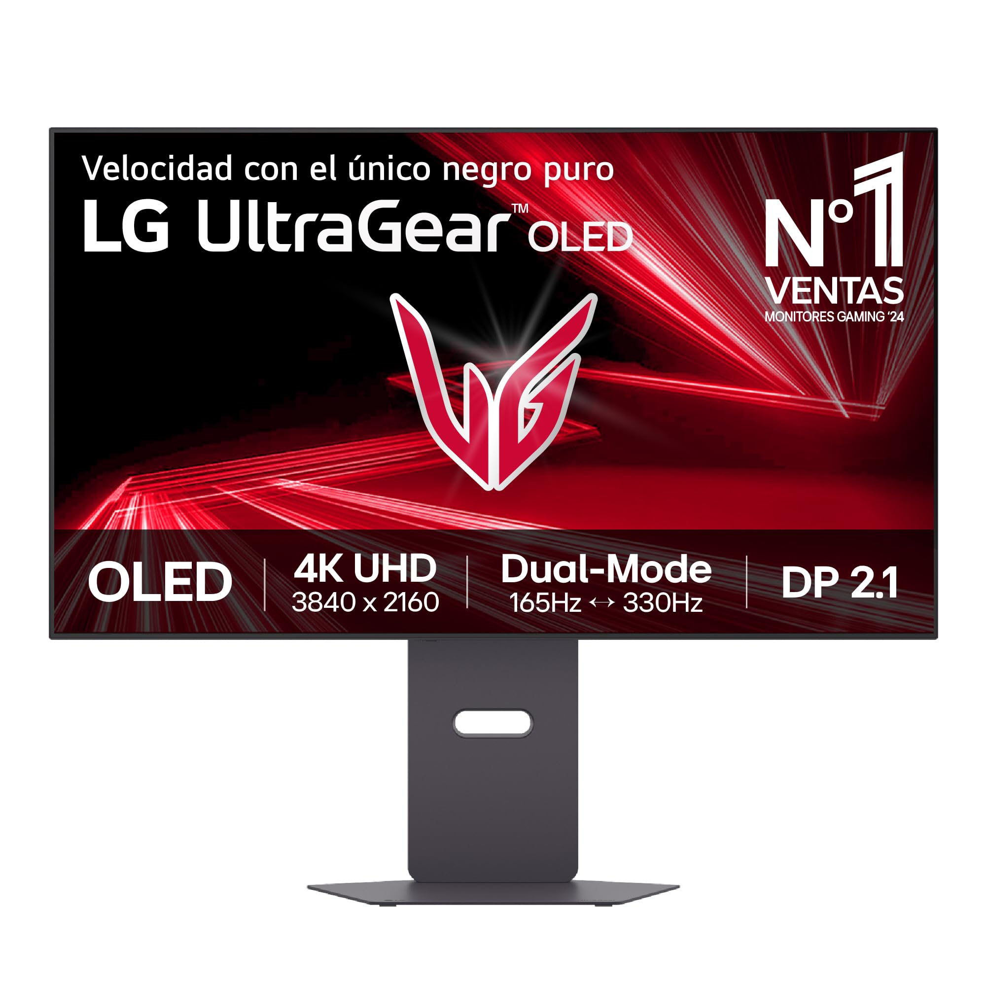 LG 32GX870A-B - Monitor Gaming Ultragear OLED 32", 4K UHD (3840x2160), 240Hz, 0.03ms GtG, G-Sync Compatible, FreeSync Premium Pro, DisplayHDR True Black 400, HDMI 2.1, USB-C 90W