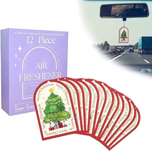 Miniatura 1 de OPPEAL - Paquete de 12 ambientadores colgantes para automóviles, fuerte aroma a perfume y larga duración al menos 30 días, sellado individualmente