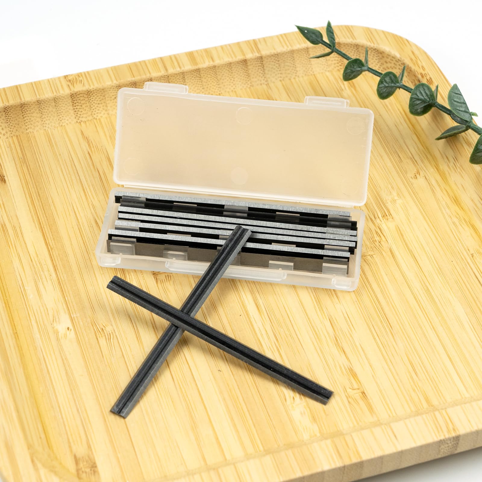 10 Piezas 82mm Juego de Cuchillas HSS para Cepillo Eléctrico (82x5.5x1.2mm), Repuesto para Bosch, Cepillos de Madera Manuales y Máquinas de Carpintería