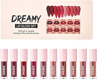 Linjinx Juego de 10 brillos de labios mate at...