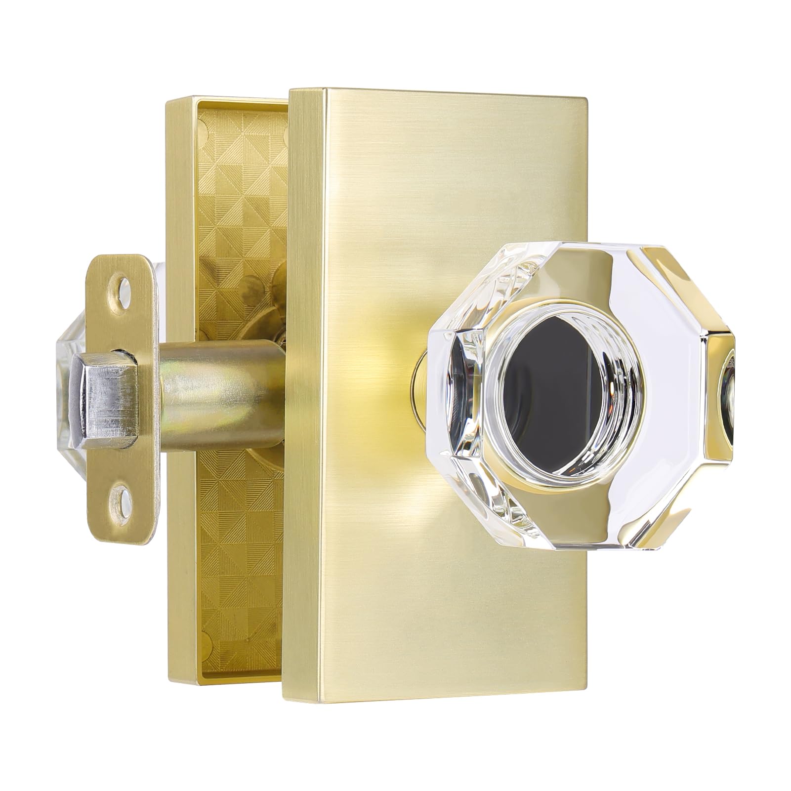 Black Crystal Door Knobs - Modern & Secure -25