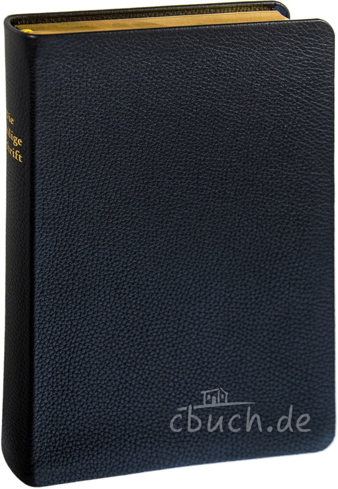 Die Bibel - Großausgabe (Leder): Elberfelder Überarbeitung 2003, Edition CSV-Hückeswagen, Hausbibel, feines Kalbsleder, schwarz, flexibel, Goldschnitt, mit Karten