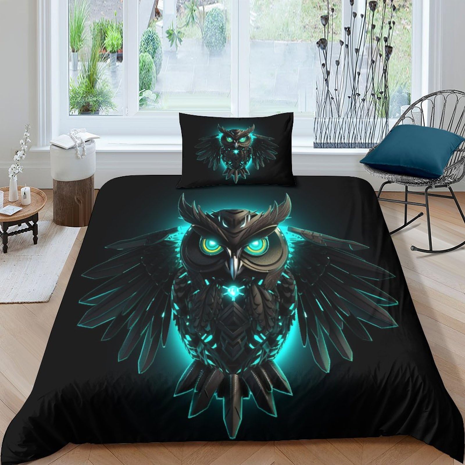Housse de couette 135x200 Nighthawk pour lit simple de style épuré