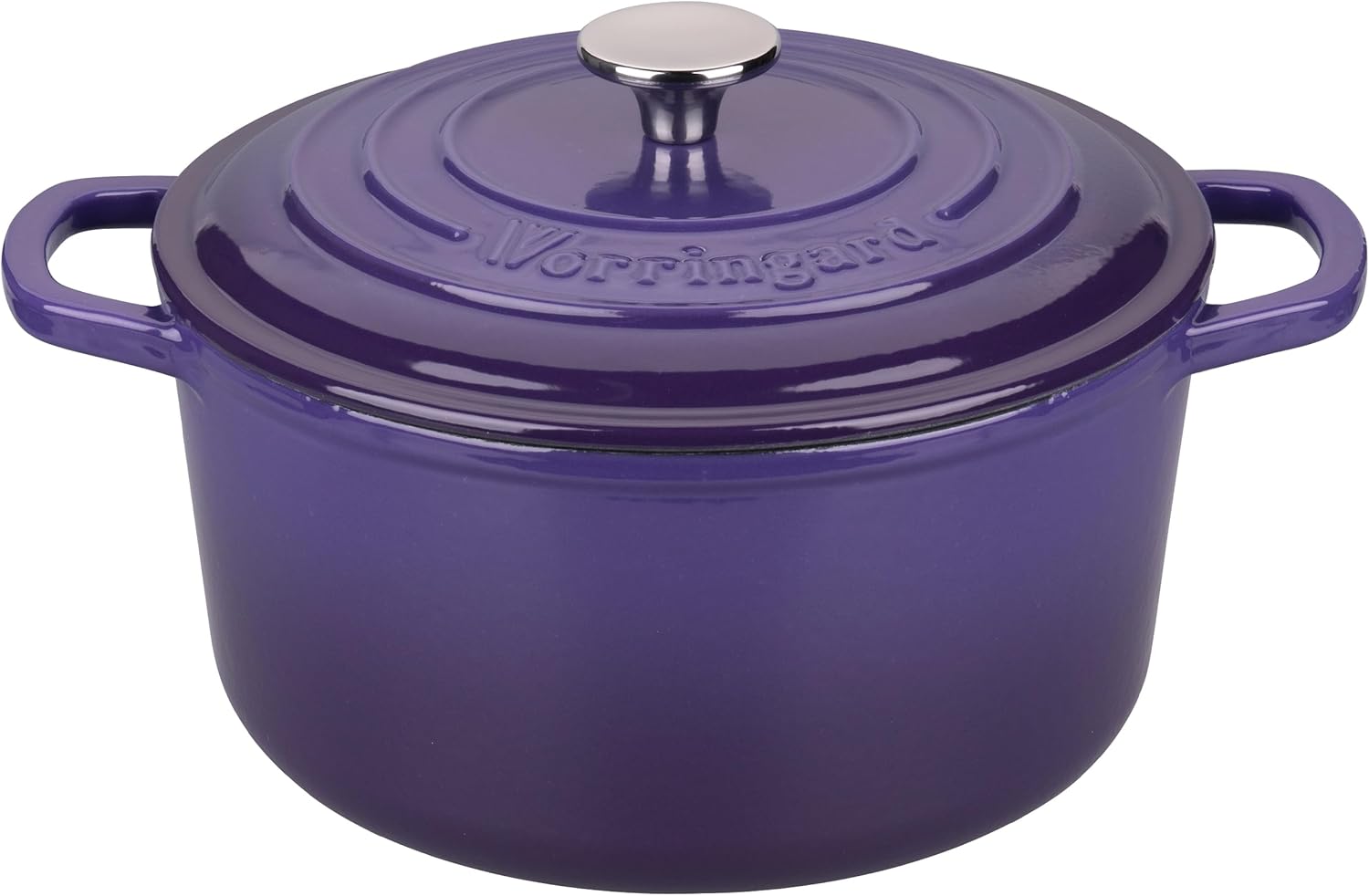 Enameled Cast Iron Dutch Oven Pot with Lid, for Sourdough Bread Baking, Round Dutch Ovens, 4.5 Quart, Purple 4.5 QT Purple
