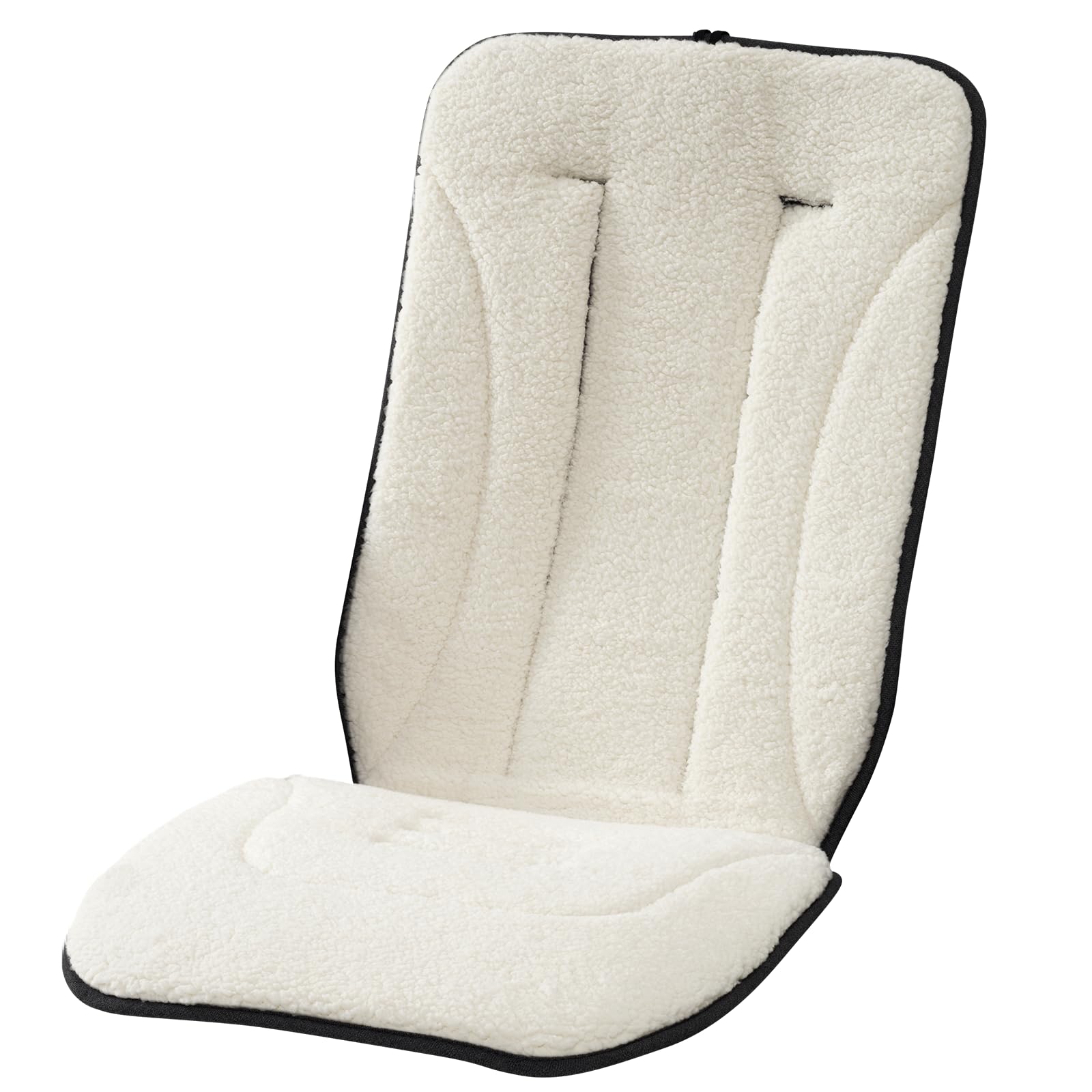 Momcozy Wendbares Sitzauflage Kinderwagen | Universelle, atmungsaktive Sitzauflage | Winterwarme kinderwagen zubehör | Kissenauflage für Wiege/Tragewagen | Plüsch für den Winter & weicher Stoff