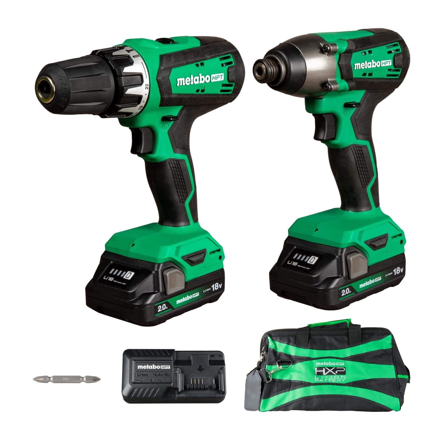 Metabo Hpt18v Multivolt Cordless Hammer Drill And Impact Driver