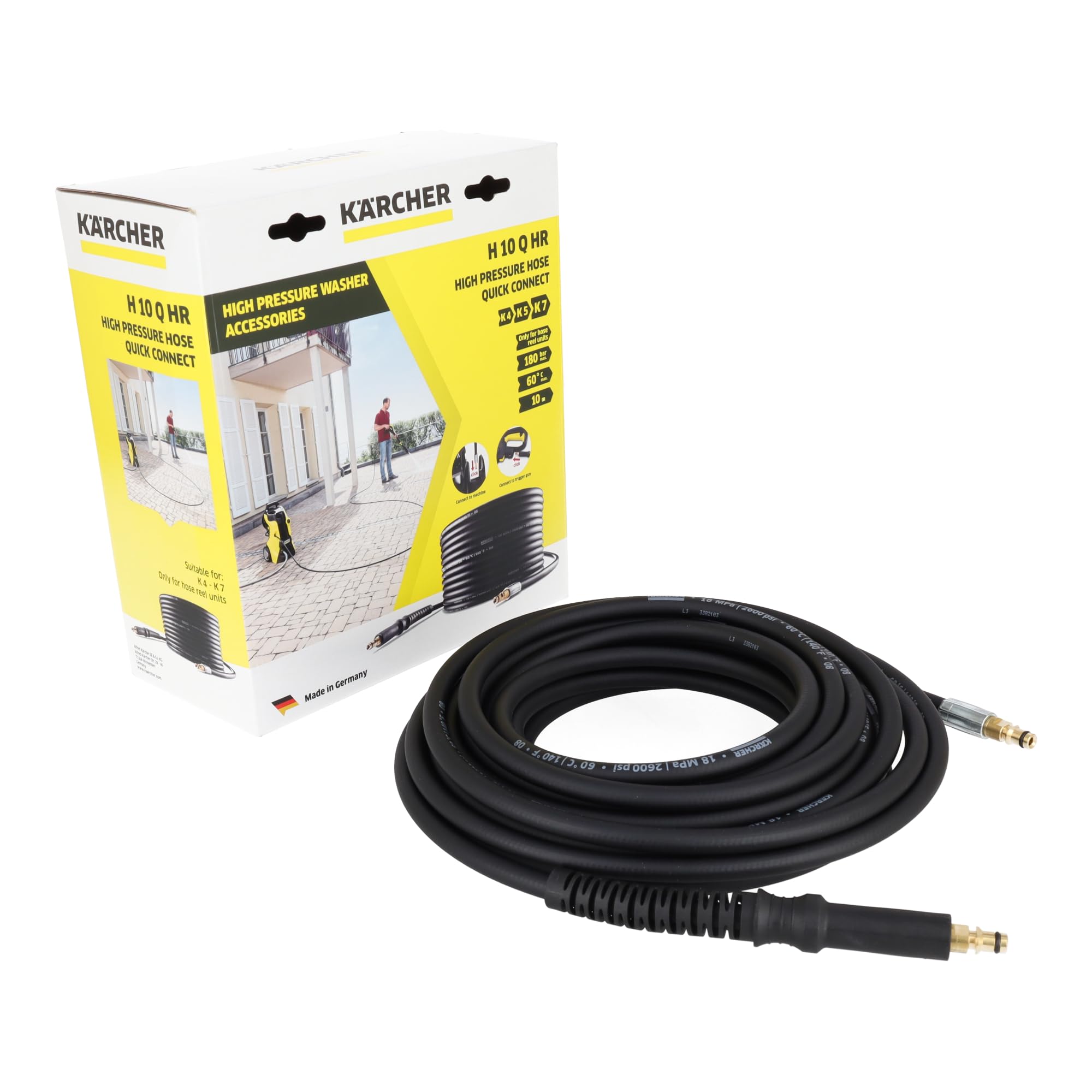 sparefixd Suitable for Karcher Pressure Washer Hose 10m Pipe K5 Premium