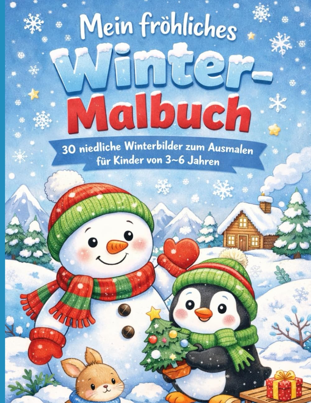 Mein fröhliches Winter - Malbuch