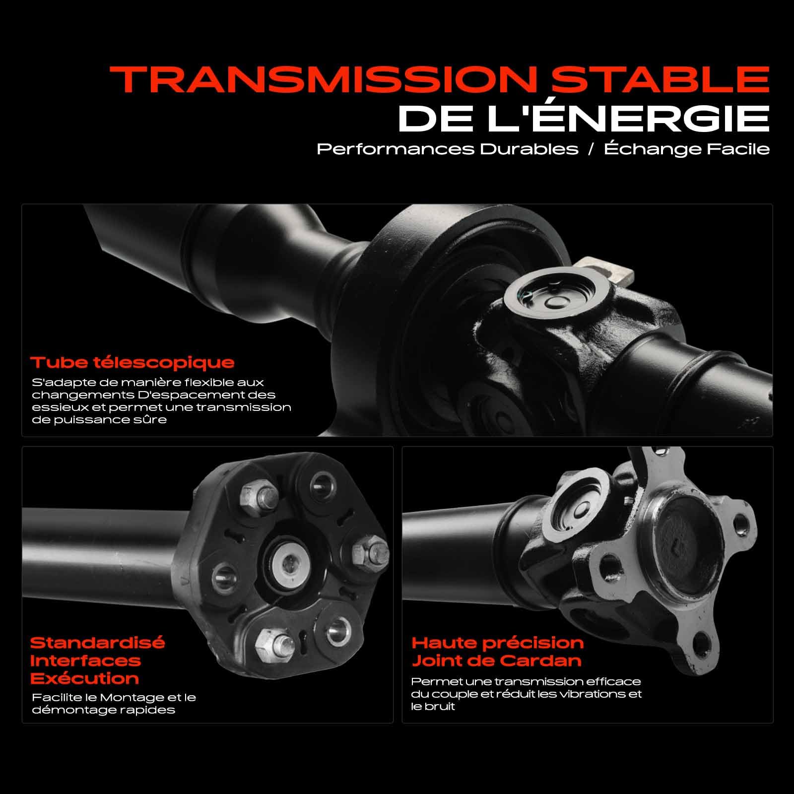 Frankberg Arbre de transmission arrière 1407 mm 26107526116 | Compatible avec: Série 1 Cabriolet E88, Série 1 E81, Coupé Série 1 E82, Série 1 E87