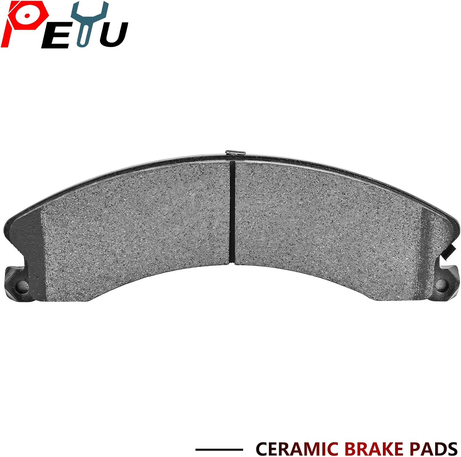 Front Rear Ceramic Brake Pads for 2011-2019 Chevy Silverado 2500 HD/Silverado 3500 HD, for 2016-2018 Suburban 3500 HD, for 2011-2019 GMC Sierra 2500 HD, for 2011-2019 Sierra 3500 HD D1411 D1411