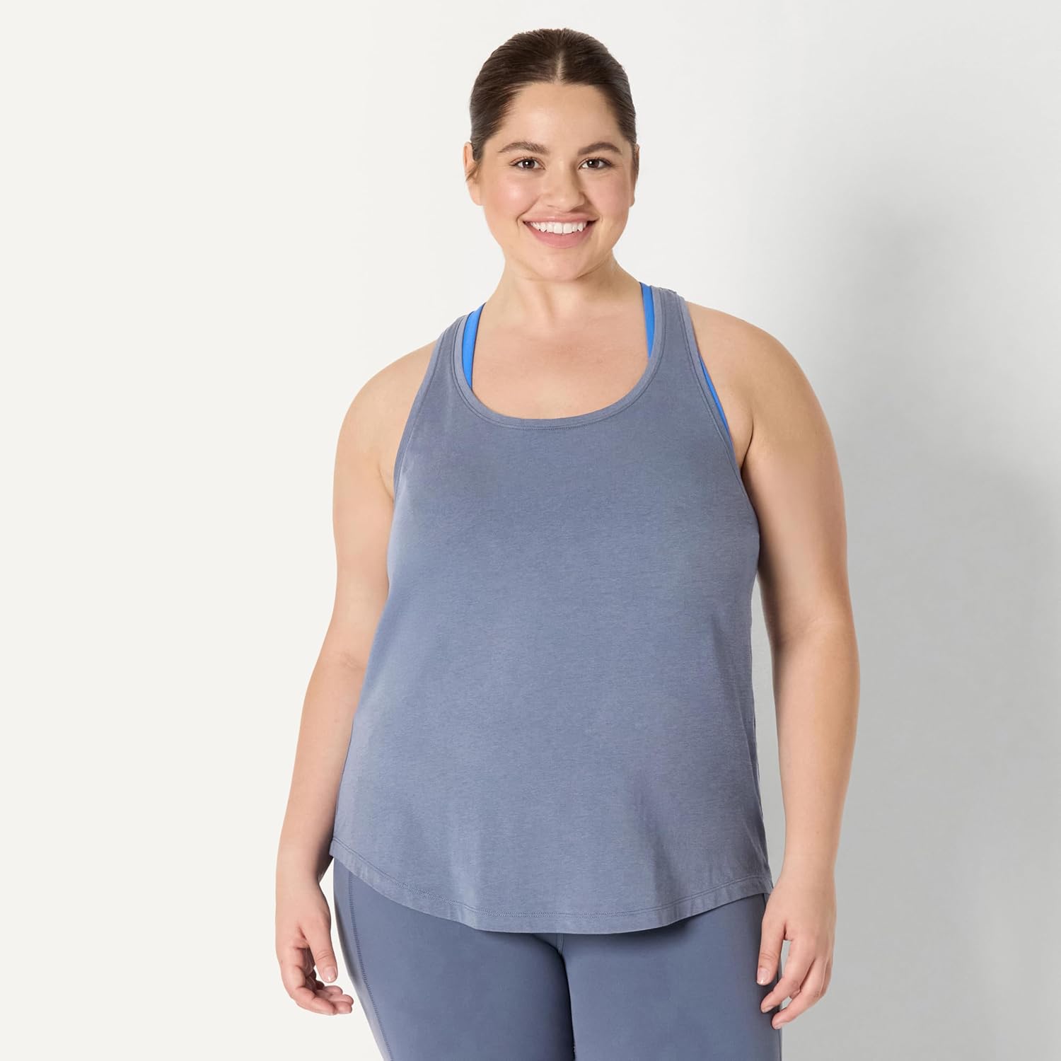 Amazon Essentials Women's Active Soft Cotton Scoop Neck Racerback Relaxed Fit Lightweight Yoga Tank - Image 6