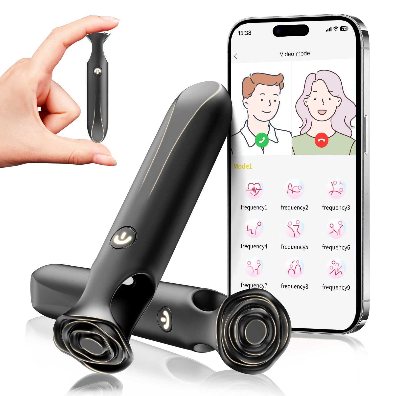 Mini Bullet Vibrator - App Long Distance Vibrator Sex Toys G Spot Lipstick Vibrator with 9 Vibration Modes