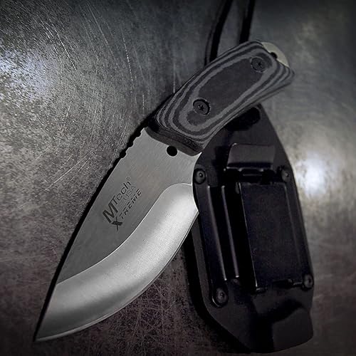 Miniatura 2 de MTech - Cuchillo táctico de hoja fija con mango Micarta negro. 7 pulgadas en total. Xtreme MX-8035. EE.UU
