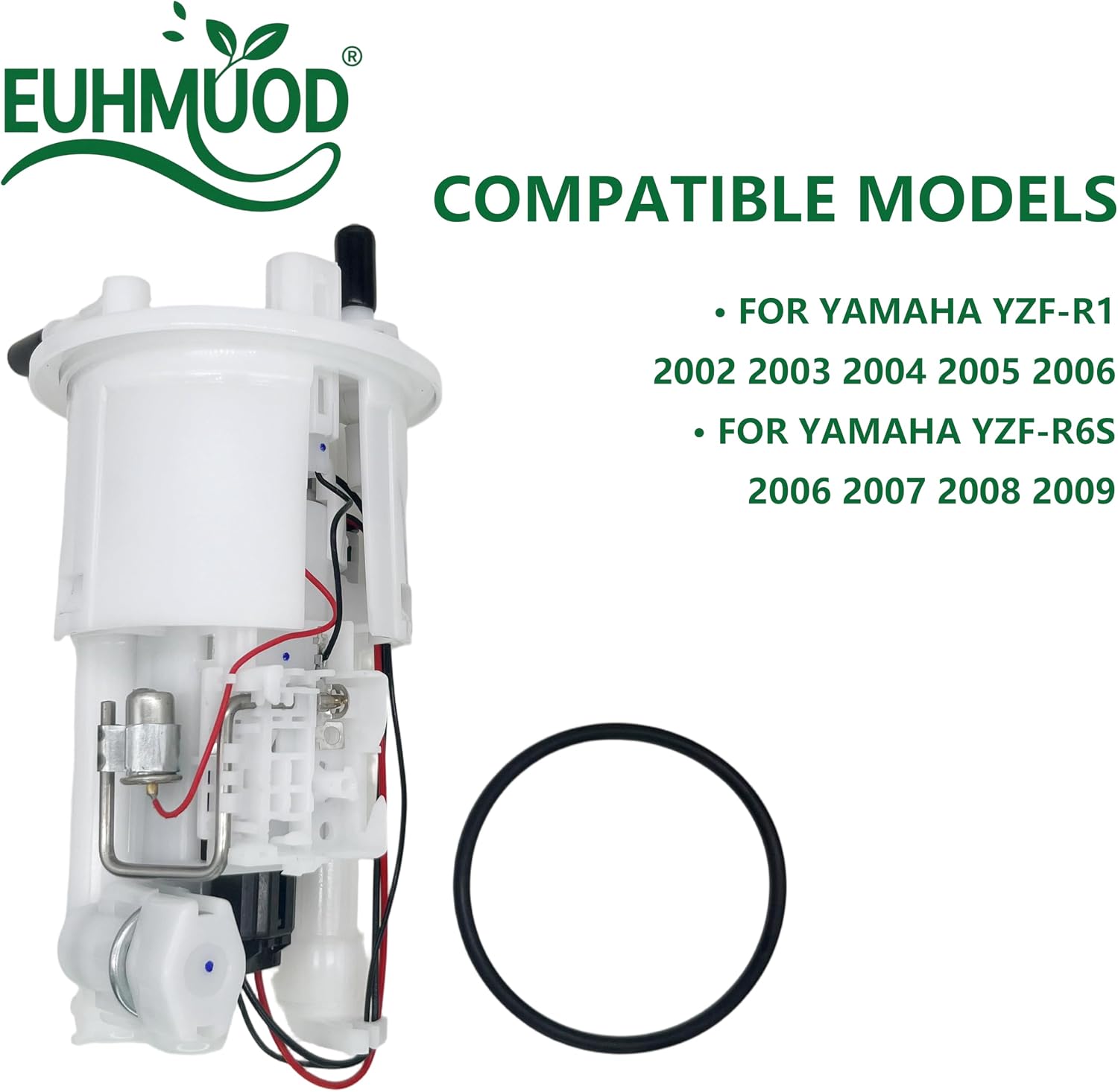 5PW-13907-05-00 Fuel Pump Assembly Replacement for Yamaha YZF-R1 2002-2006, Fits for YZF-R6 2003-2005 & YZF-R6S 2006-2009, Direct Fits for 5PW139070500 Rack Steering Cable, OEM 19B-24486-01-00
