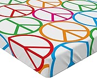 Vista 13 de Ambesonne - Sábana bajera ajustable multicolor, en colores y tres tamaños Azul y gris