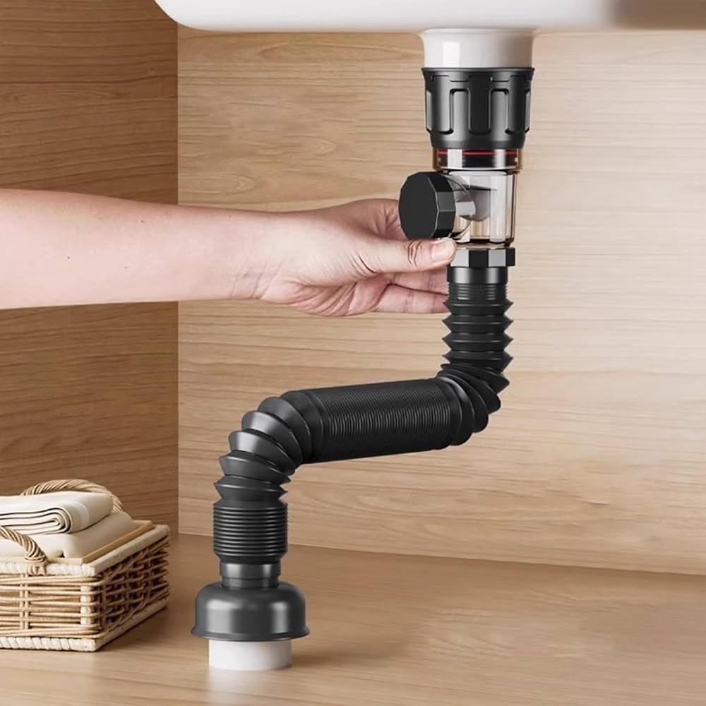 Amazon | 洗面台シンク排水管、排水ホースキット、拡張可能な