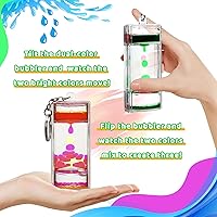 Vista 4 de YUE MOTION Liquid Motion Bubbler Keychains -Mesmerizing Sensory Toys - Fidget Keychains for Gifts and Party Favors