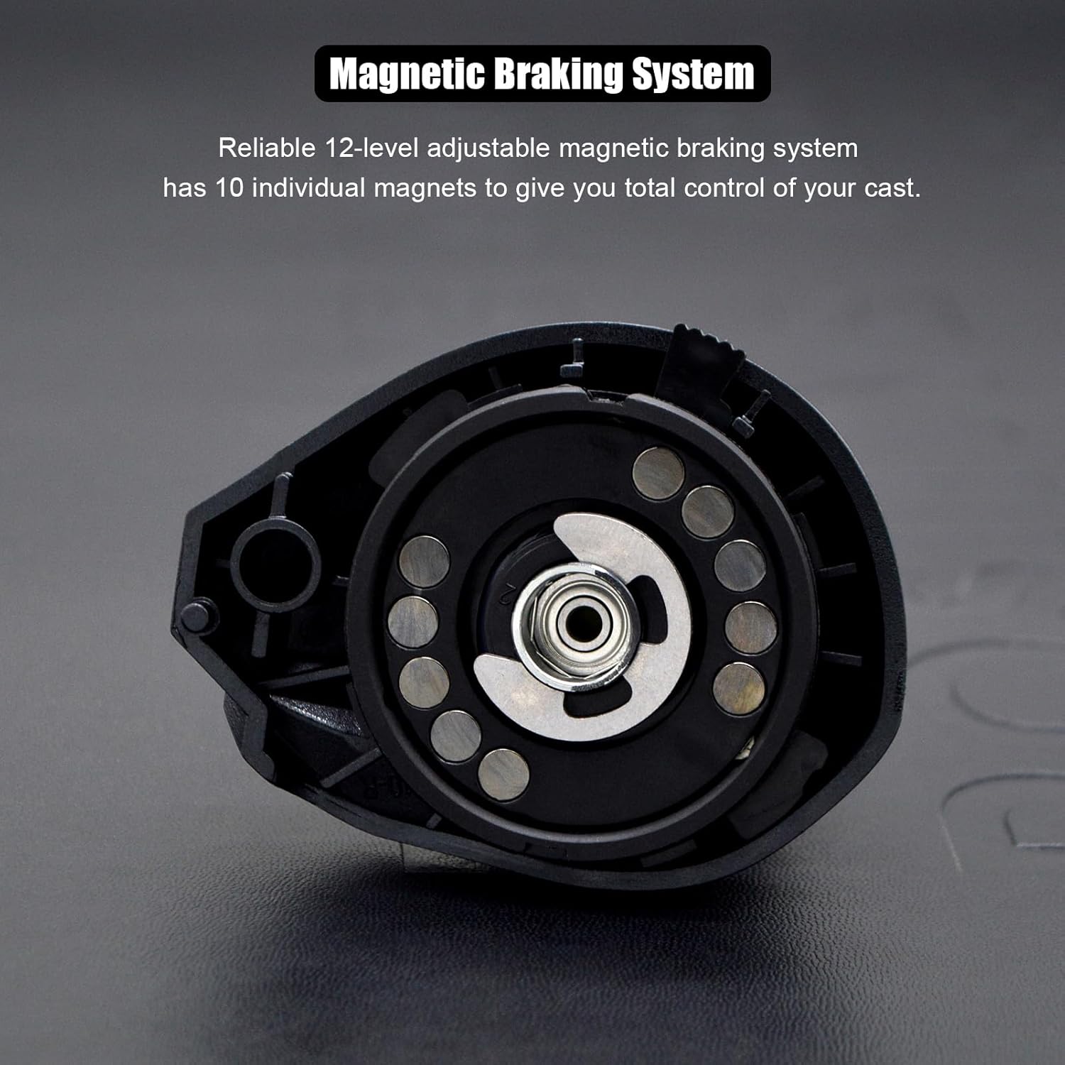 Bahamut 400 Baitcaster Reels, Large Capacity for Jigging, 10+1 Stainless Steel Bearings, 35 LBs Drag, 4.5in Long Power Handle, Carbon Fiber Frame and Side Covers, Baitcasting Fishing Reel