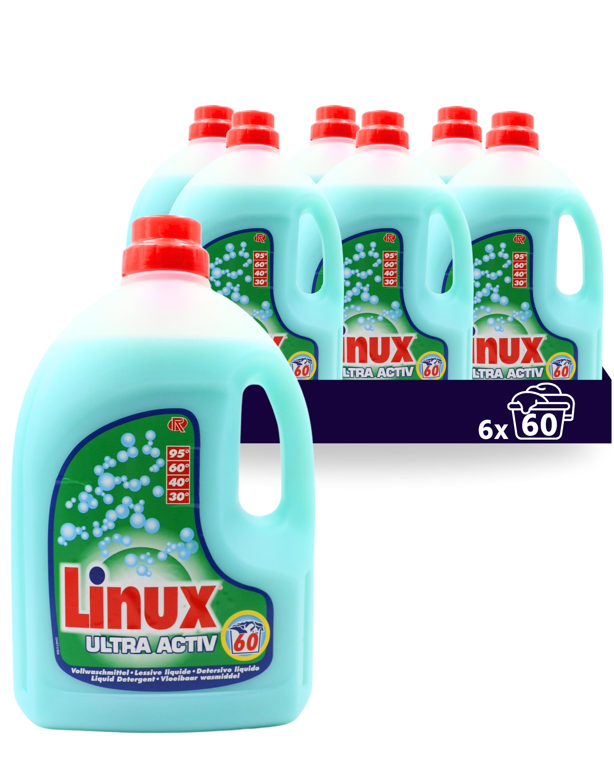 Linux Ultra Activ Vollwaschmittel 360 WL | 6x3 Liter