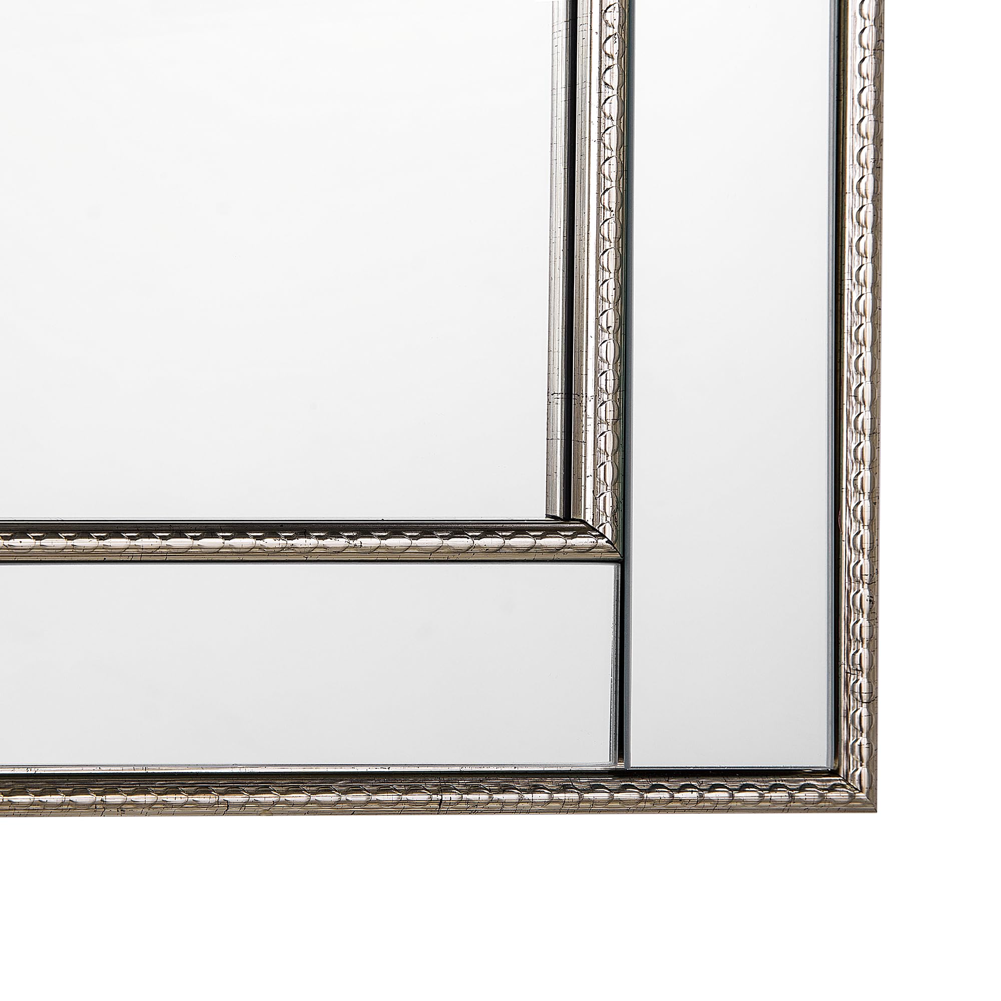 Beliani Specchio da parete 50 x 130 cm oro e argento