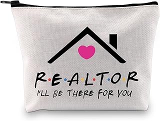 Realtor Gift I’ll Be There for You Real Estate Agent Gift Zipper Pouch Makeup Bag (for You Realtor bagCA)