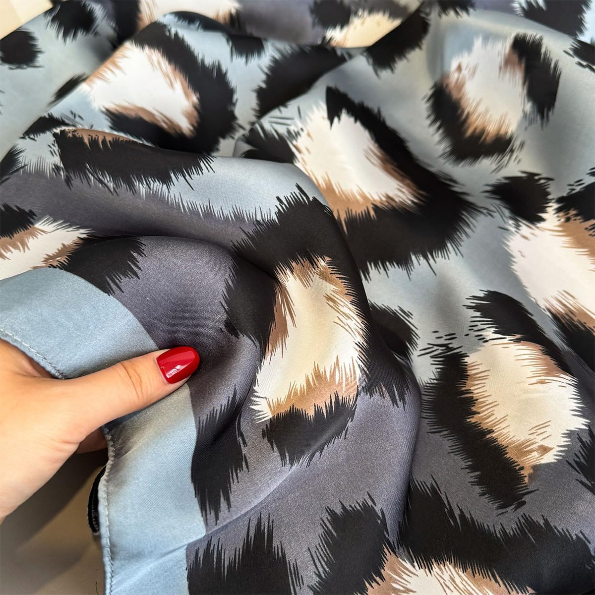 Women Scarf Headscarf Silk Feeling Scarf Fashion Scarves Long Lightweight Shawls for Women - Image 4