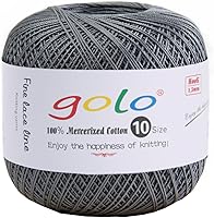 Vista 10 de golo 24 bolas hilo de ganchillo tamaño 10 hilo para tejer a mano hilo de ganchillo 10-24-1