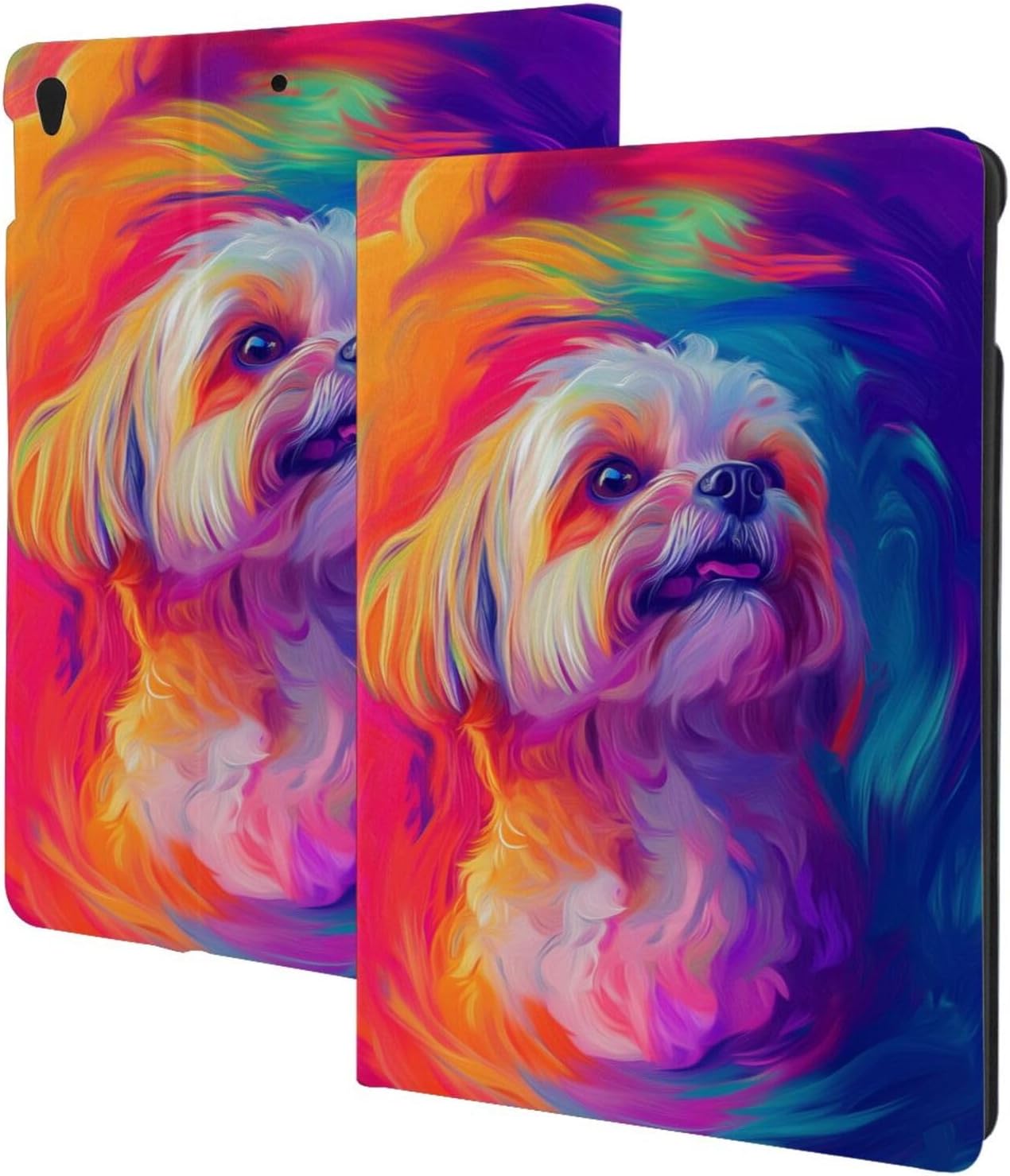 Case for iPad Air 3 (2019) & iPad Pro 10.5 (2017) 10.5 Inch (Model A2152 A2123 A2153 A2154 A1701 A1709), Multi-Angle Viewing Stand, Auto Sleep/Wake,Shih Tzu Dog Print