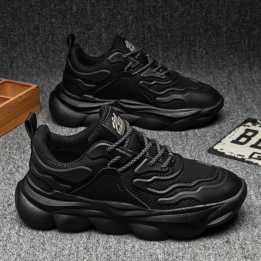 Breathable Mesh Casual Chunky Sneakers Lightweight Road Running Jogging Walking Shoes