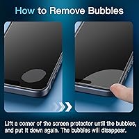 Vista 2 de JETech Screen Protector for iPhone 15 Plus 6.7-Inch, Tempered Glass Film with Easy Installation Tool, Case-Friendly, HD Clear, 3-Pack