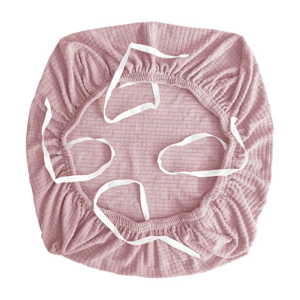 Housse de chaise de bureau extensible rose : protection fauteuil amovible